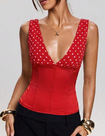 Top SHEIN, rosu