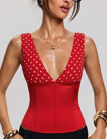 Top SHEIN, rosu