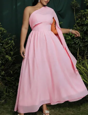 Rochie lunga SHEIN CURVE, roz