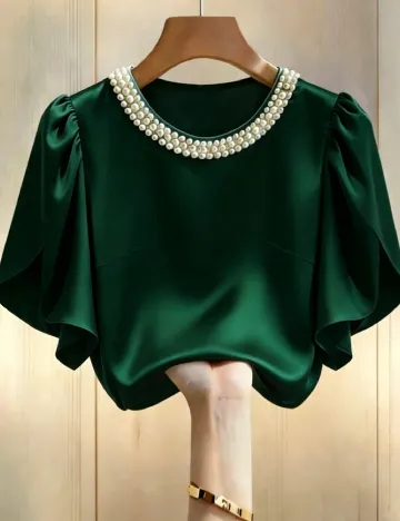 Bluza SHEIN CURVE, verde