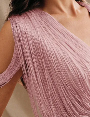 Rochie lunga Anewsta, roz