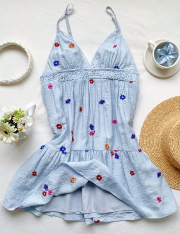 Rochie scurta SHEIN, albastru