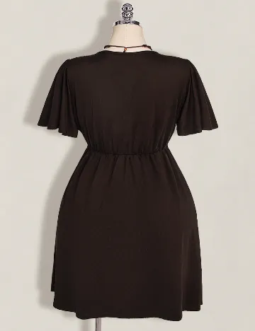 Rochie scurta SHEIN CURVE, maro