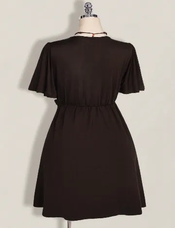 Rochie scurta SHEIN CURVE, maro