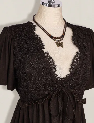 Rochie scurta SHEIN CURVE, maro