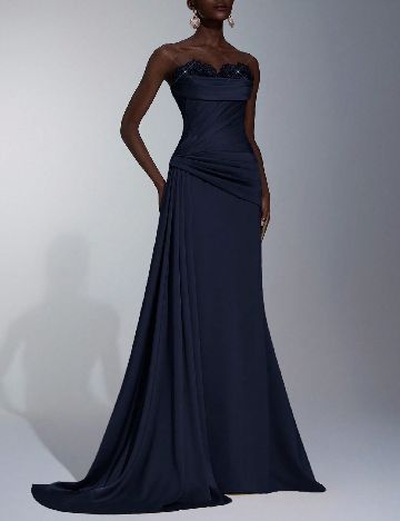 Rochie lunga SHEIN, bleumarin inchis