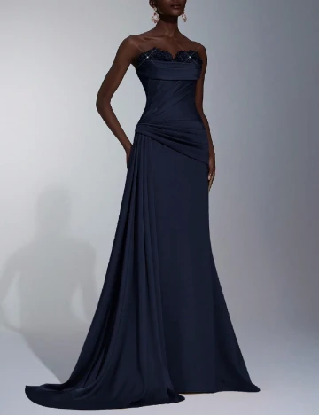 Rochie lunga SHEIN, bleumarin inchis