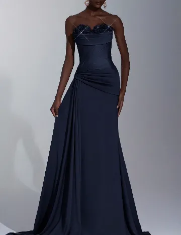 Rochie lunga SHEIN, bleumarin inchis