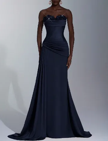 Rochie lunga SHEIN, bleumarin inchis