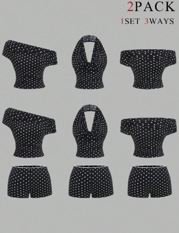 Compleu SHEIN, negru/alb