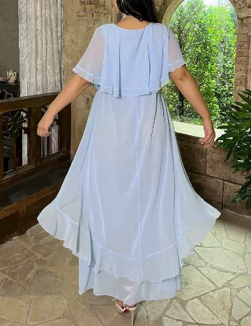Rochie medie SHEIN CURVE, albastru