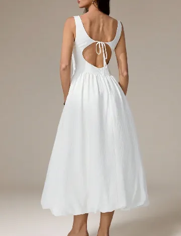 Rochie medie SHEIN, alb