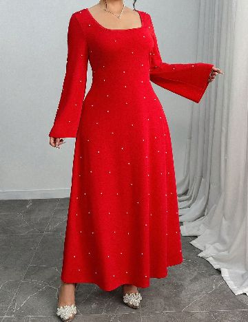 Rochie lunga SHEIN CURVE, rosu