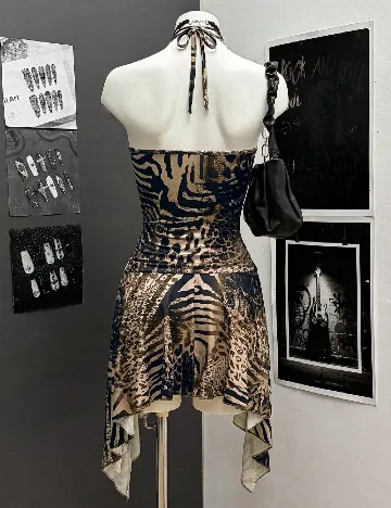 Rochie scurta SHEIN, animal print