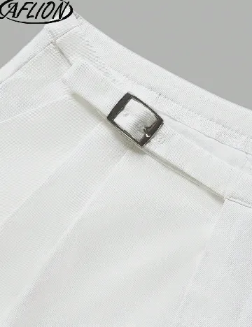 Pantaloni SHEIN, alb