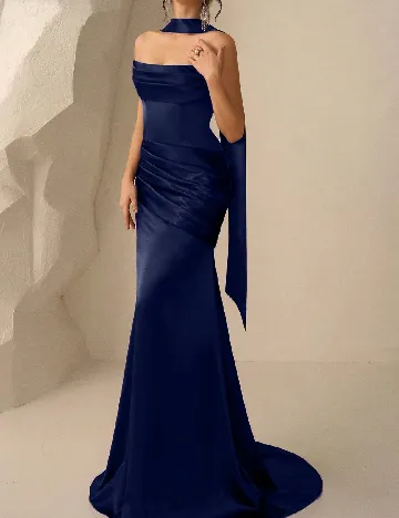 Rochie lunga SHEIN, bleumarin inchis