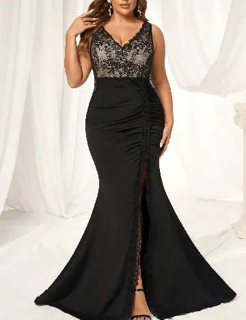 Rochie lunga SHEIN CURVE, negru