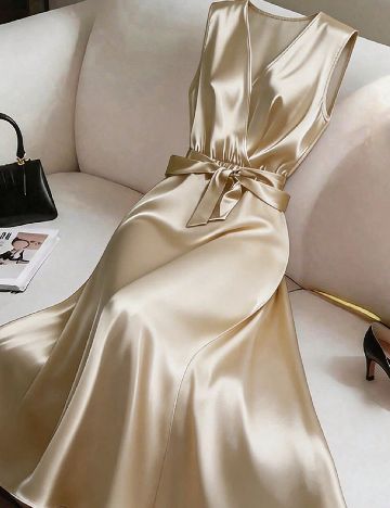 Rochie medie SHEIN, bej