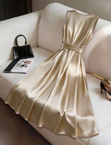 Rochie medie SHEIN, bej