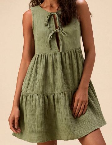 Rochie scurta SHEIN, verde