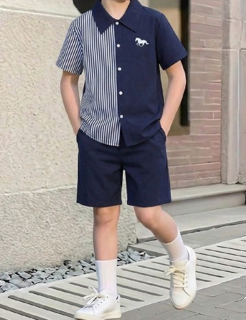 Compleu Shein Kids, bleumarin