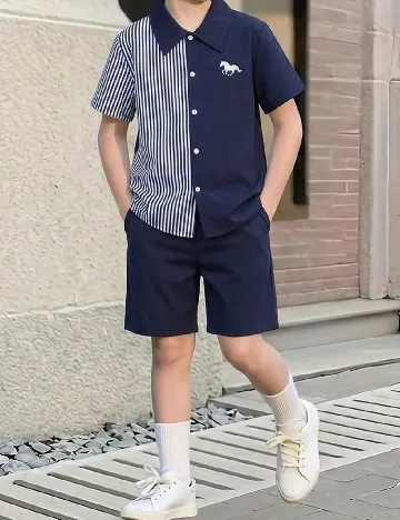Compleu Shein Kids, bleumarin