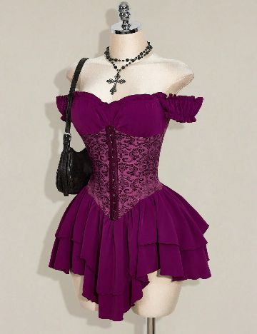 Rochie scurta SHEIN, mov