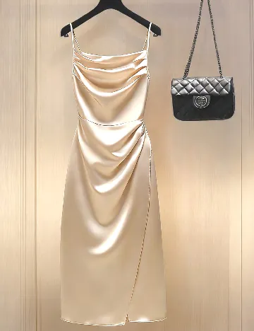 Rochie medie SHEIN, crem