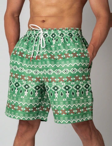 Short de baie SHEIN, verde
