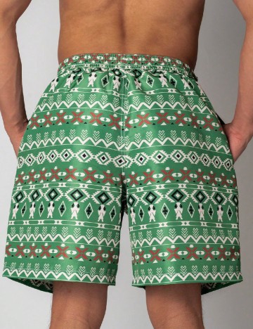 Short de baie SHEIN, verde
