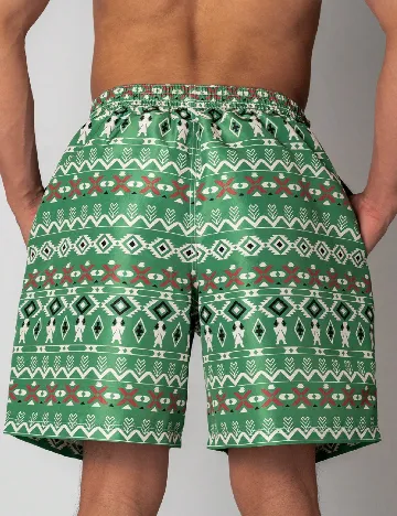 Short de baie SHEIN, verde