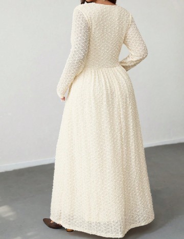 Rochie lunga SHEIN CURVE, ecru