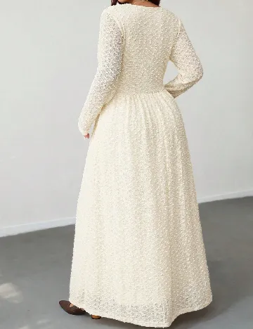 Rochie lunga SHEIN CURVE, ecru