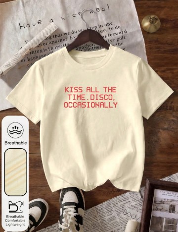 Tricou SHEIN, crem