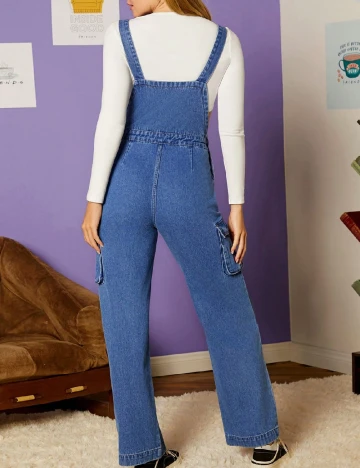 Salopeta SHEIN, albastru