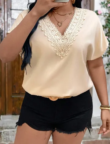 Bluza SHEIN CURVE, crem