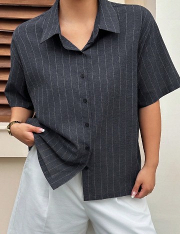 Bluza Dazy Plus Size, bleumarin