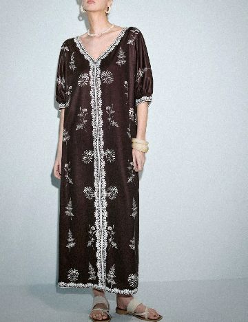 Rochie medie SHEIN, maro