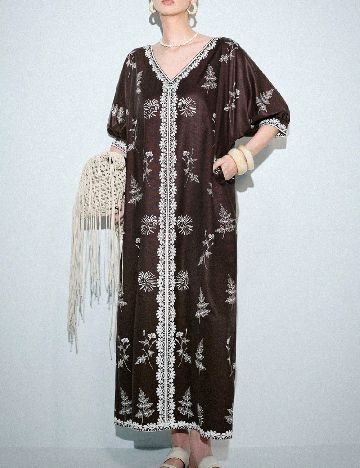 Rochie medie SHEIN, maro