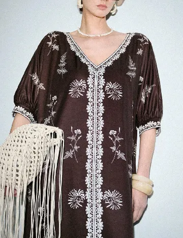 Rochie medie SHEIN, maro
