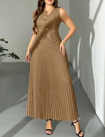 Compleu SHEIN CURVE, maro