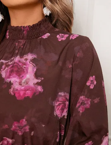 Rochie scurta SHEIN CURVE, maro