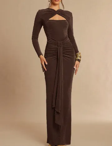 Rochie lunga SHEIN, maro