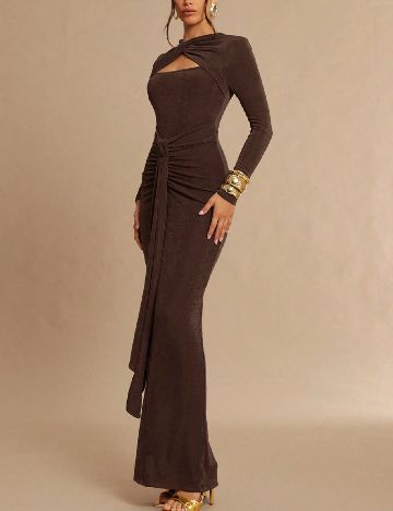 Rochie lunga SHEIN, maro