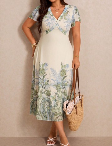 Rochie medie SHEIN CURVE, mix culori