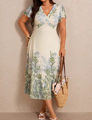 Rochie medie SHEIN CURVE, mix culori