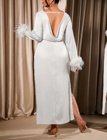Rochie lunga SHEIN CURVE, alb