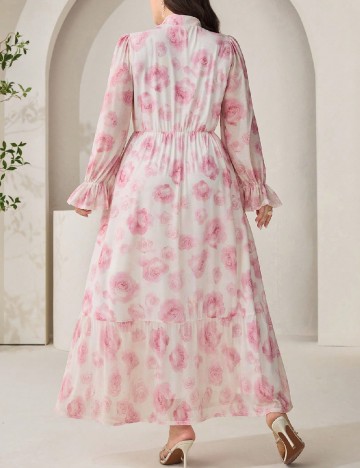 Rochie lunga SHEIN CURVE, floral print