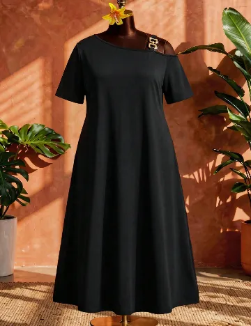 Rochie lunga SHEIN CURVE, negru