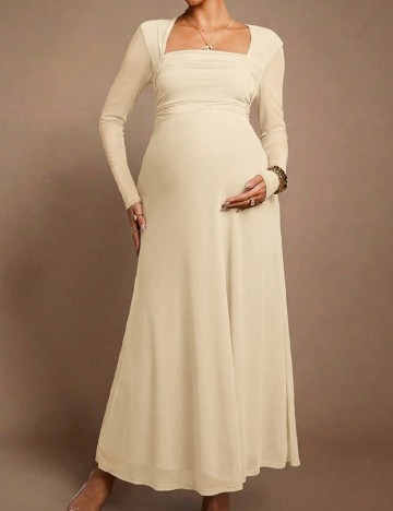 Rochie lunga SHEIN Maternity, galben